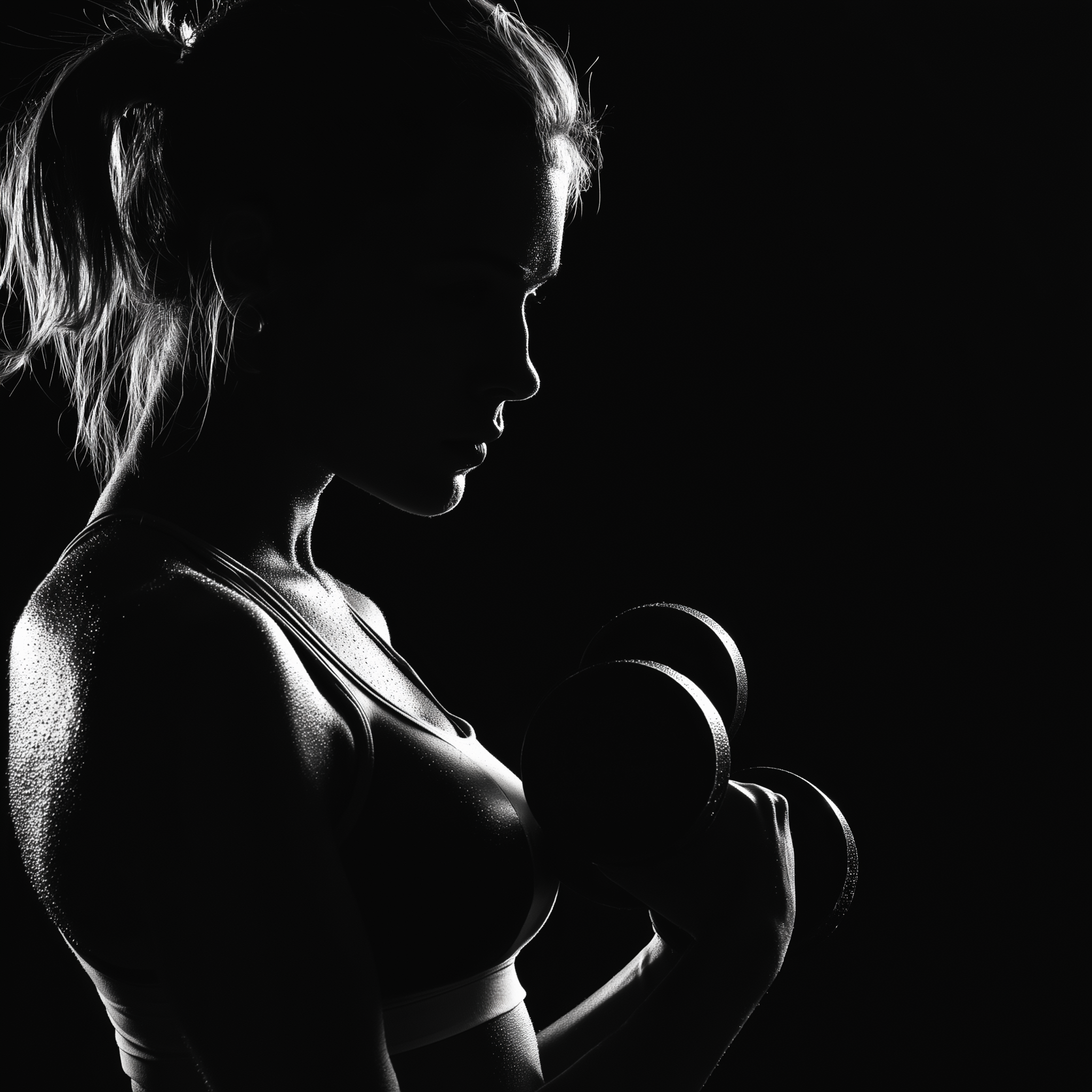 image of woman working out